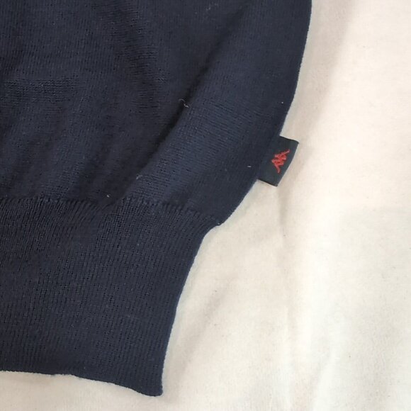 Robe Di Kappa 100% Merino Wool Black Knit Vest V-Neck Men's Medium M Sleeveless - Picture 3 of 7